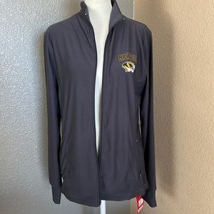 Mizzou University of Missouri Tigers zip front jacket with pockets size Large